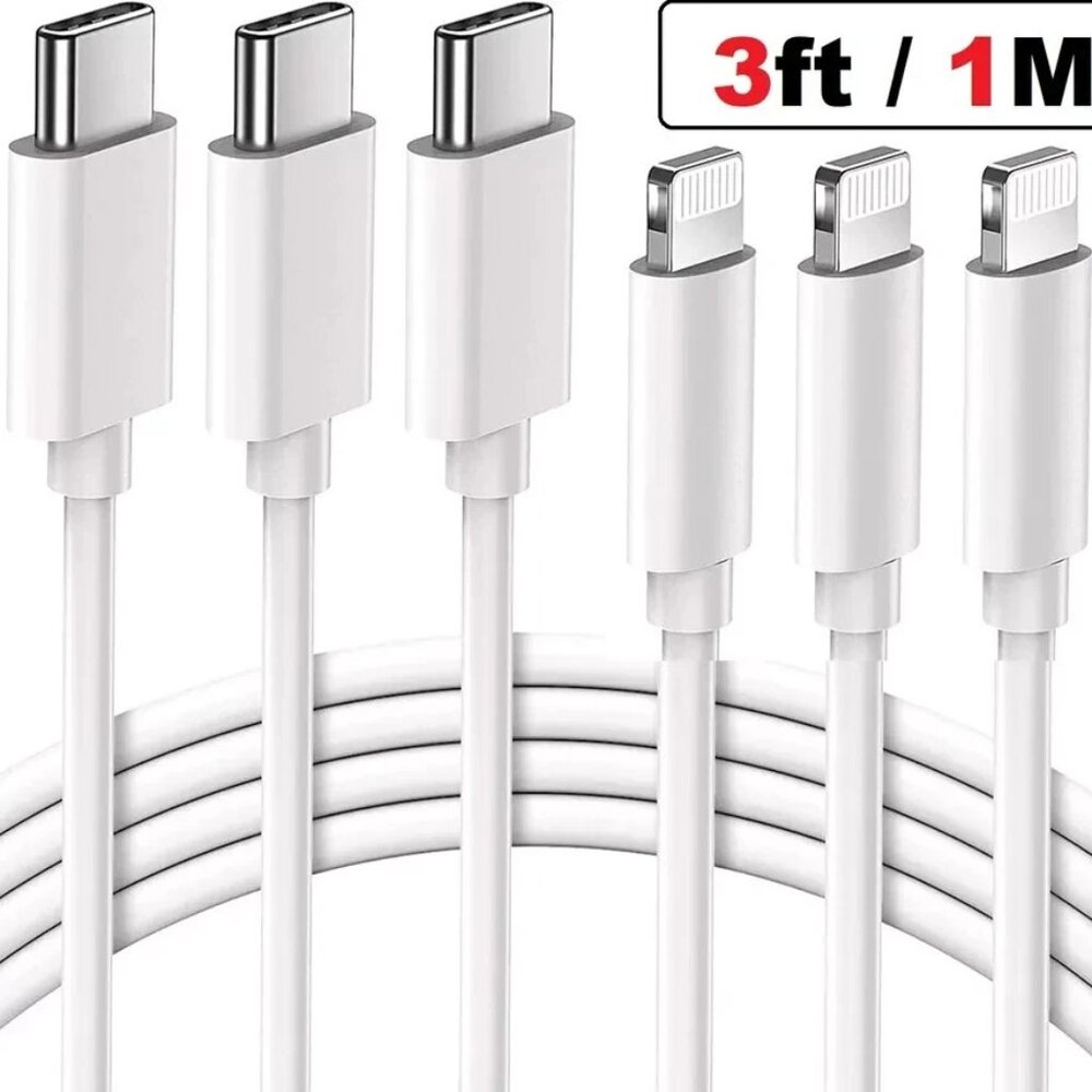 3XFast Charger Cable Type USB C PD Cord to For iPhone 14 13 12 11 Pro Max XR lot